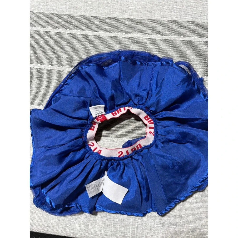 Buffalo Bills Kids Blue Glitter Tulle Tutu Skirt Red Logo Waistband NFL Fan Gear